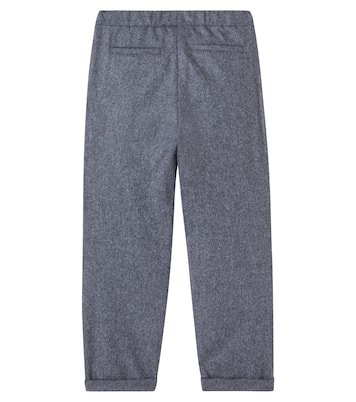 Virgin wool straight pants | Brunello Cucinelli Kids