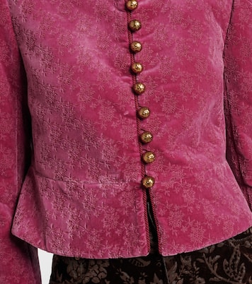 Chaqueta cropped de terciopelo de algodón  | Chloé