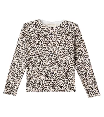 Leopard-print cotton-blend top | The New Society