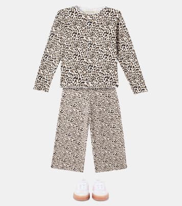 Leopard-print cotton-blend top | The New Society