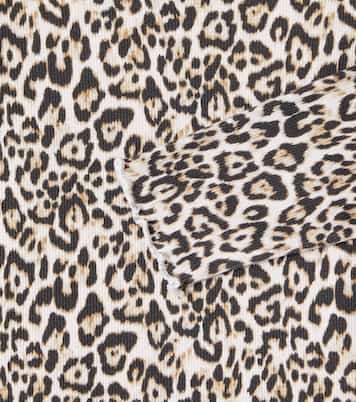 Leopard-print cotton-blend top | The New Society