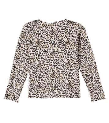 Leopard-print cotton-blend top | The New Society