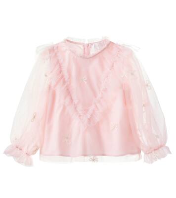 Blouse brodée en tulle | Petite Amalie  