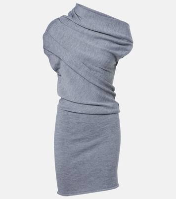 Robe Mabel asymétrique en laine | Staud