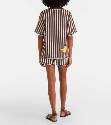 Shorts Sundae de croché de algodón bordados | Alémais
