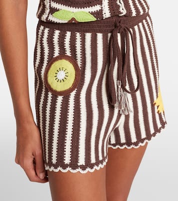Shorts Sundae de croché de algodón bordados | Alémais
