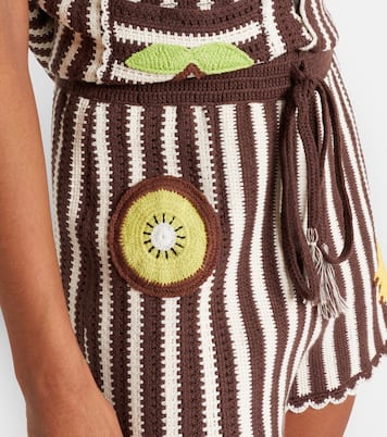 Shorts Sundae de croché de algodón bordados | Alémais