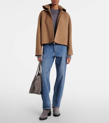 60 shearling-trimmed suede ankle boots | Tod's