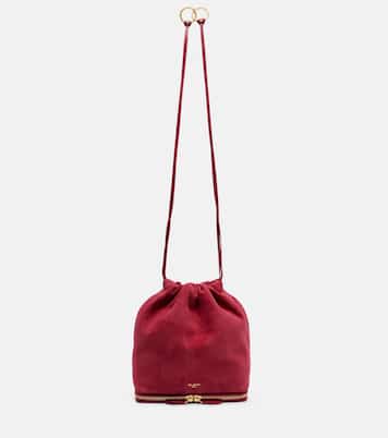 Bucket Bag Le Pochon aus Veloursleder | Alaïa