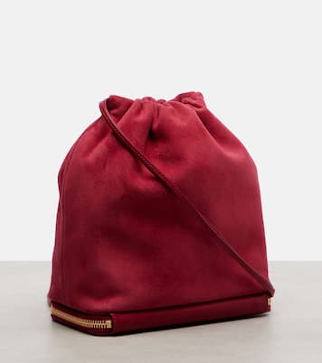 Bucket Bag Le Pochon aus Veloursleder | Alaïa