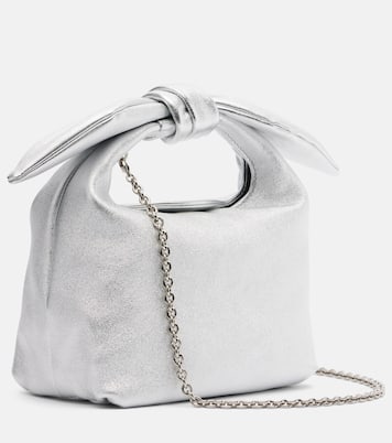 Bow Tie Mini leather top-handle bag | Aquazzura
