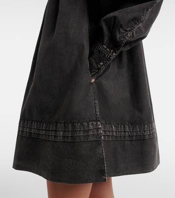 Ruffled cotton minidress | Ganni