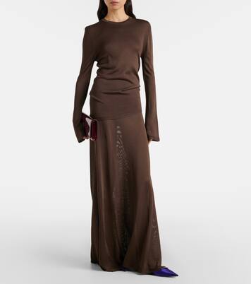 Slippers Julianne aus Satin | Tom Ford