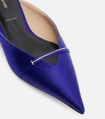 Slippers Julianne aus Satin | Tom Ford