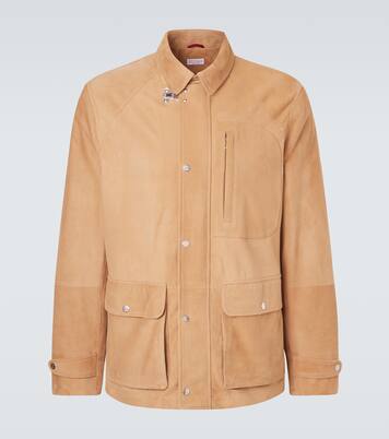 Feldjacke aus Veloursleder | Brunello Cucinelli
