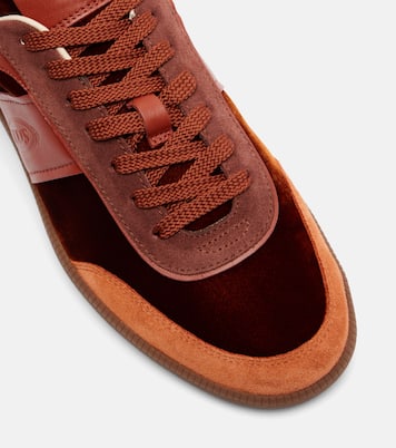 Sneakers Tabs aus Samt mit Leder | Tod's