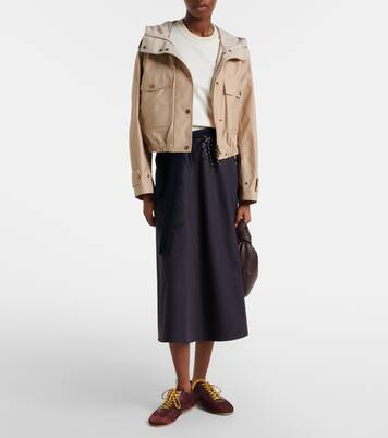 Crochet-trimmed cotton jersey T-shirt | Moncler