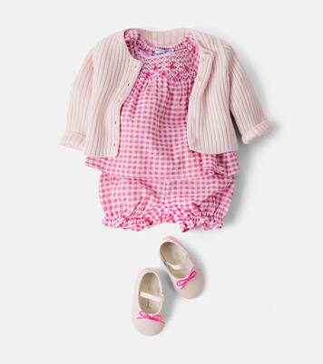Baby gingham cotton top and shorts set | Tartine et Chocolat