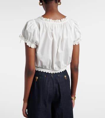 Top Nera brodé en coton | Dôen