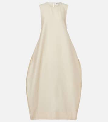 Vestido largo en mezcla de lino | Róhe