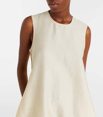 Vestido largo en mezcla de lino | Róhe