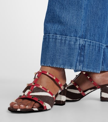 Pumps Rockstud in cavallino e pelle | Valentino Garavani
