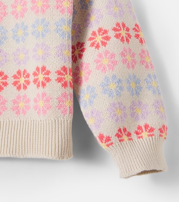 Harlow cotton jacquard sweater | Wheat