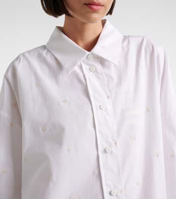Chemise en coton mélangé à broderie | The Attico