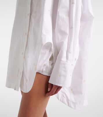 Chemise en coton mélangé à broderie | The Attico