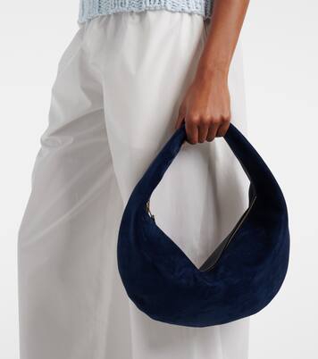 Tote Bag Olivia Medium aus Leder und Veloursleder | Khaite