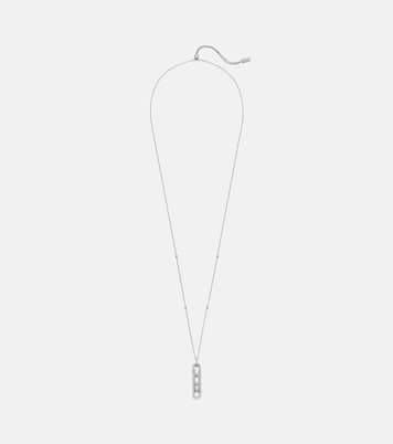 Move 10th 18kt white gold pendant necklace with diamonds | Messika