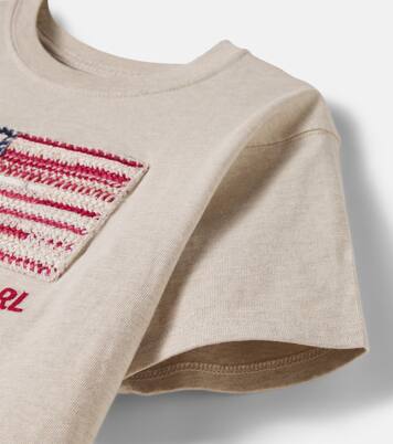 Embroidered cotton jersey T-shirt | Polo Ralph Lauren Kids