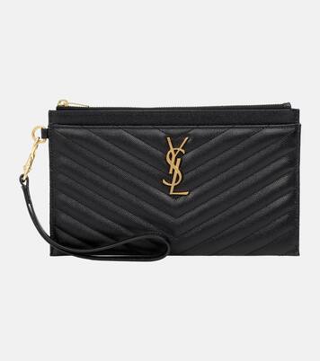 Pochette Monogram Large en cuir | Saint Laurent