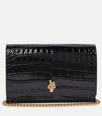 Skull Small leather crossbody bag | McQueen