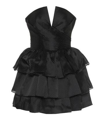 Robe bustier en soie à pois | Rasario