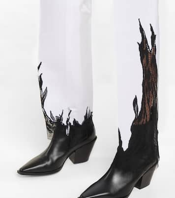 Hose aus Satin mit Spitze | Peter Do