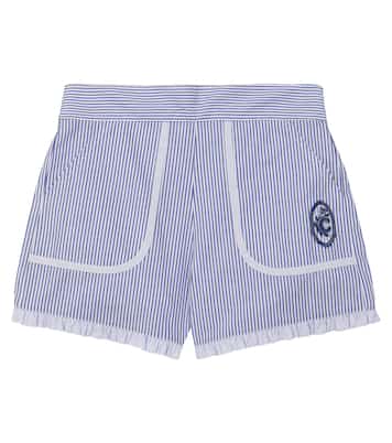Pinstriped cotton shorts | Chloé Kids