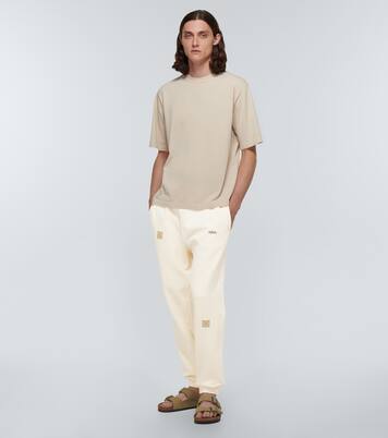 Logo cotton sweatpants | Adish
