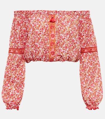 Nana floral off-shoulder top | Poupette St Barth