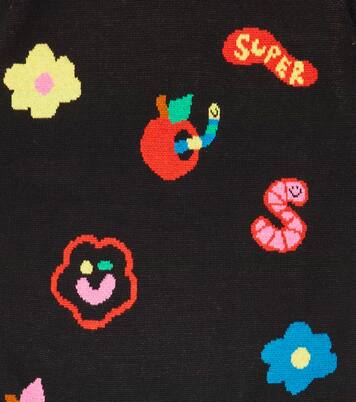 Intarsia cotton and wool dress | Stella McCartney Kids