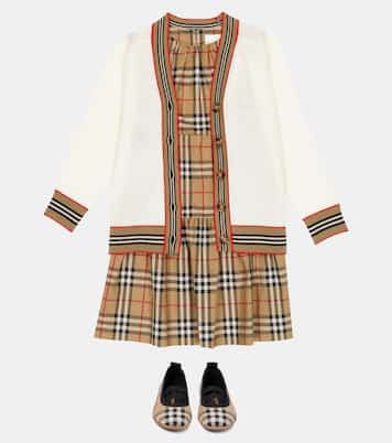Cardigan Icon Stripe aus Wolle | Burberry Kids
