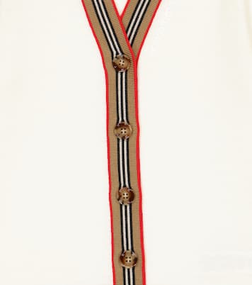 Cardigan Icon Stripe aus Wolle | Burberry Kids