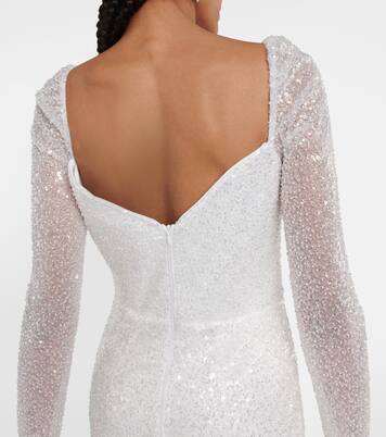 Bridal Robe Rossalind mit Pailletten | Rasario