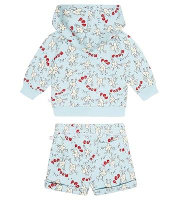 Bébé – Set sweat-shirt à capuche et short imprimés en coton | Stella McCartney Kids