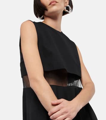 Robe midi en laine | Noir Kei Ninomiya