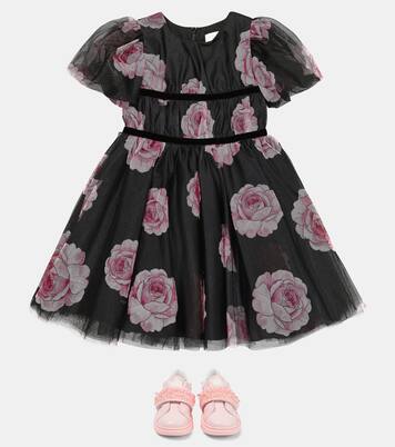 Floral tulle dress | Monnalisa