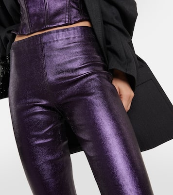 Leggings Carolyn aus Metallic-Leder | Stouls