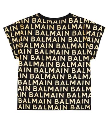 Logo printed cotton T-shirt | Balmain Kids