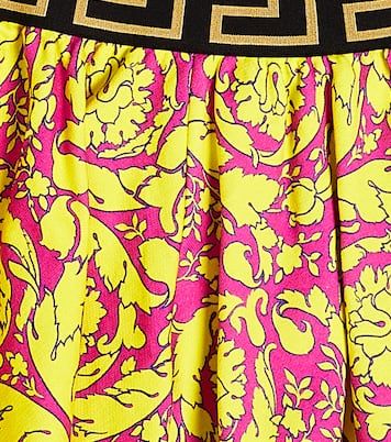 Barocco cotton fleece skirt | Versace Kids