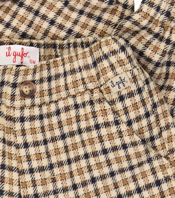 Baby checked cotton-blend pants | Il Gufo